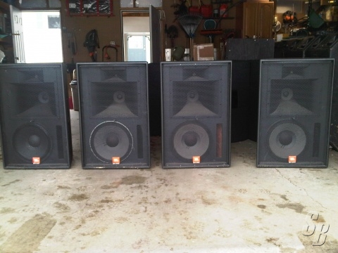 Listing - (4) JBL SR4735X CABINETS AND (1) JBL DSC260 PROCESSOR