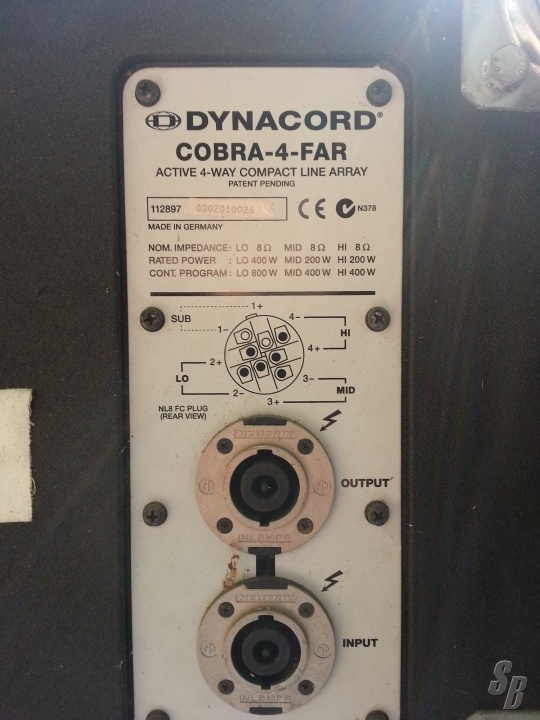 Listing - DYNACORD COBRA 4 COMPACT LINE ARRAY SYSTEM - Detail ...