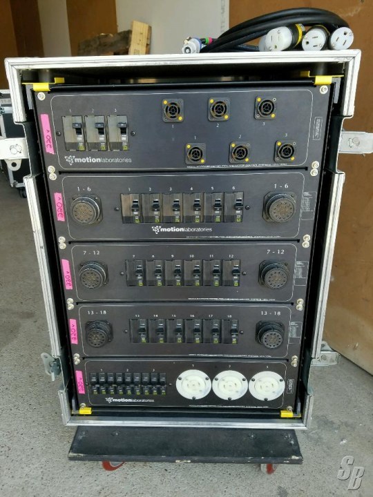 Listing MOTION LABS 200A MAIN POWER DISTRO Detail GENERATORS